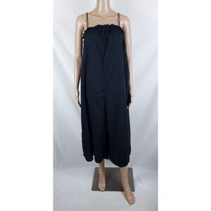 Everlane Flowy Jumpsuit Palazzo Womens XS Black Japanese Minimalist Resort Boho